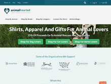 Tablet Screenshot of animalhearted.com